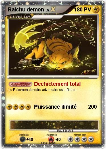 Pokemon Raichu demon