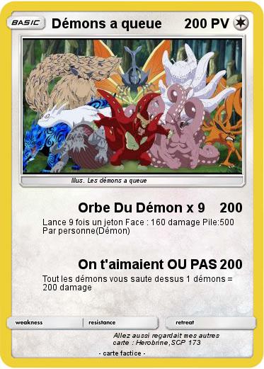 Pokemon Démons a queue