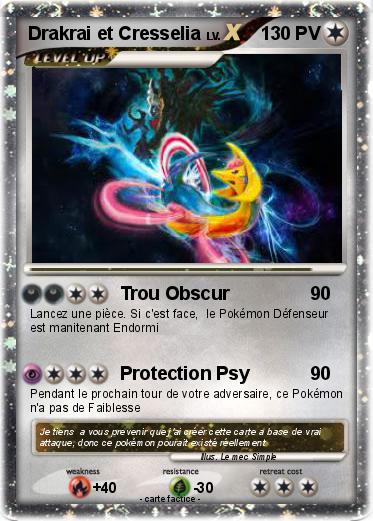 Pokemon Drakrai et Cresselia