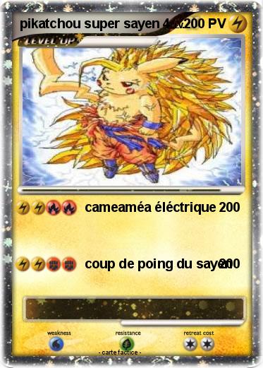 Pokemon pikatchou super sayen 4