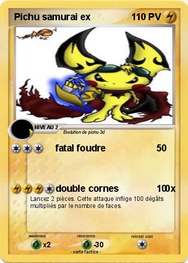 Pokemon Pichu samurai ex