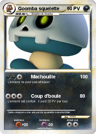 Pokemon Goomba squelette