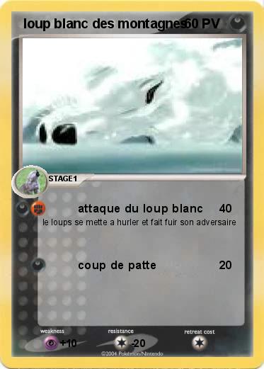 Pokemon  loup blanc des montagnes