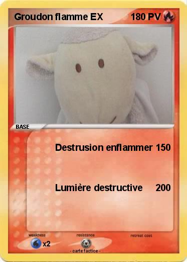 Pokemon Groudon flamme EX