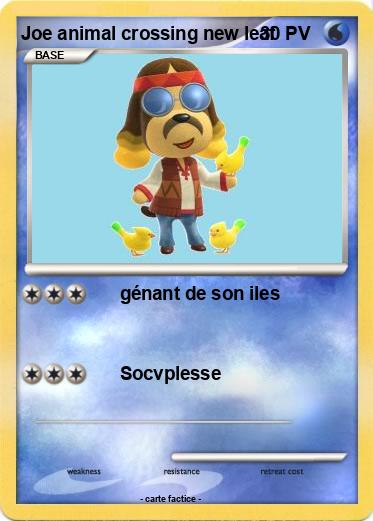 Pokemon Joe animal crossing new leaf