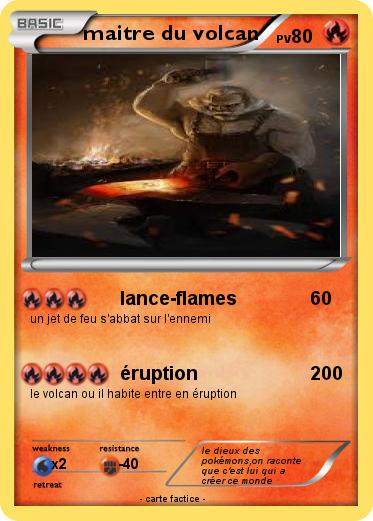 Pokemon maitre du volcan