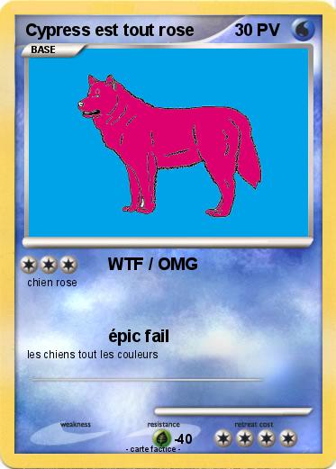 Pokemon Cypress est tout rose