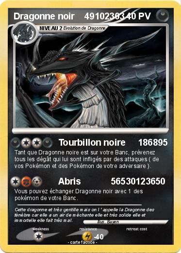 Pokemon Dragonne noir    49102303