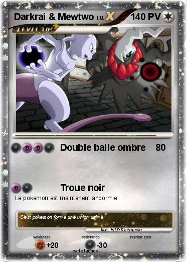 Pokemon Darkrai & Mewtwo