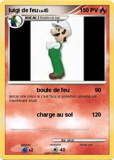 Pokemon luigi de feu