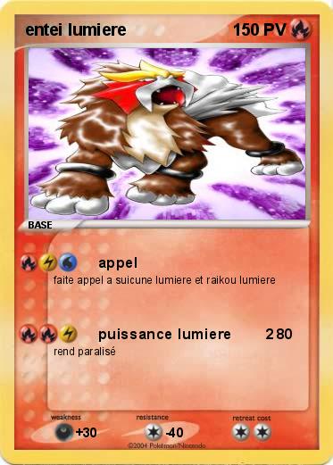 Pokemon entei lumiere                   
