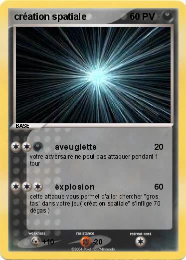 Pokemon création spatiale