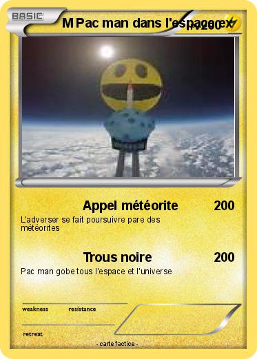 Pokemon M Pac man dans l'espace ex