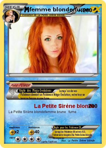 Pokemon femme blonde fume