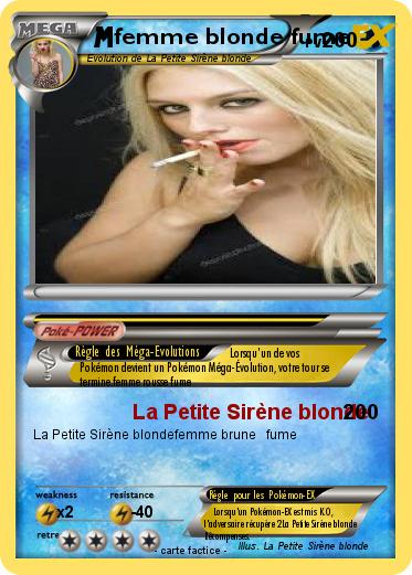 Pokemon femme blonde fume