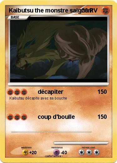 Pokemon Kaibutsu the monstre saignant
