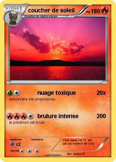 Pokemon coucher de soleil