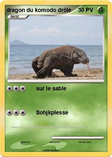 Pokemon dragon du komodo drôle