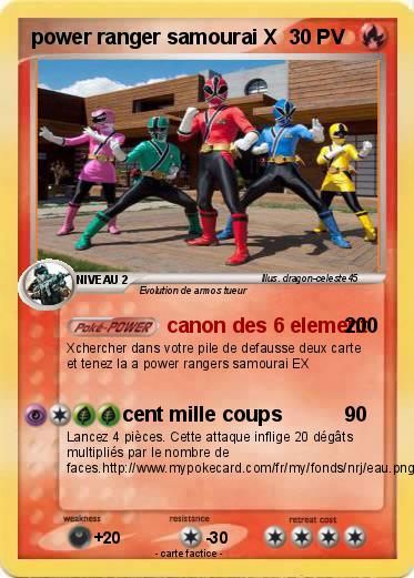 Pokemon power ranger samourai X