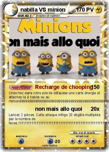 Pokemon nabilla VS minion