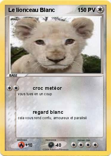 Pokemon Le lionceau Blanc