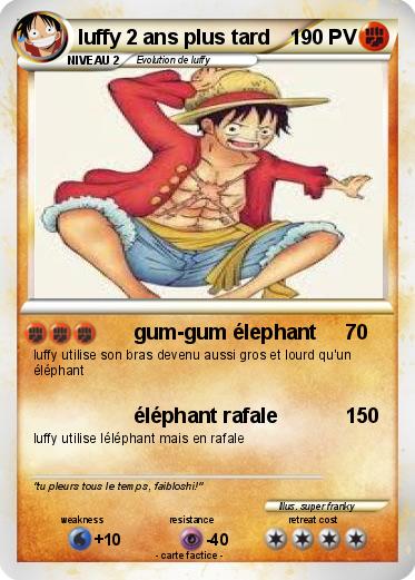 Pokemon luffy 2 ans plus tard