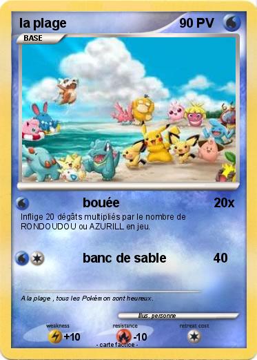 Pokemon la plage
