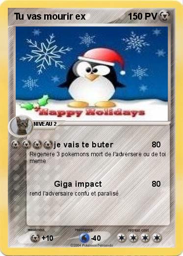 Pokemon Tu vas mourir ex