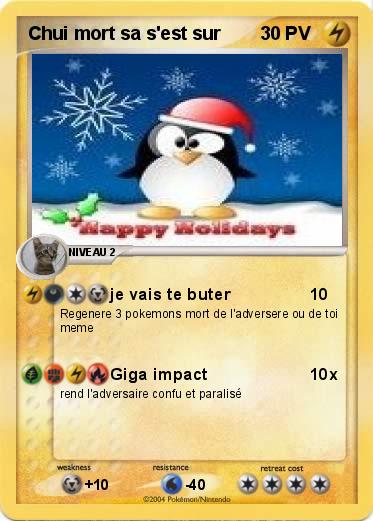 Pokemon Chui mort sa s'est sur