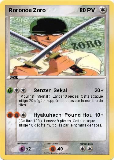 Pokemon Roronoa Zoro