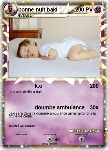 Pokemon bonne nuit baki
