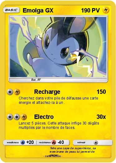 Pokemon Emolga GX