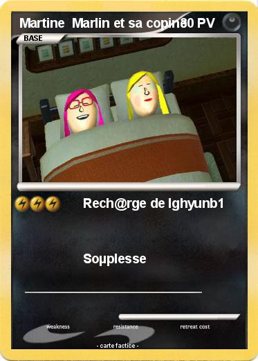 Pokemon Martine  Marlin et sa copine