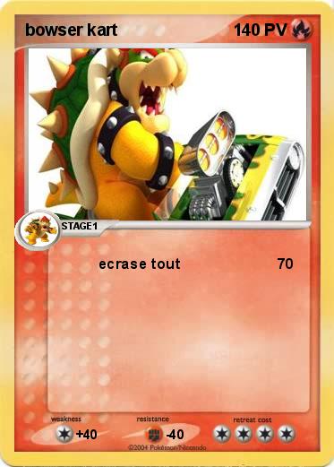 Pokemon bowser kart