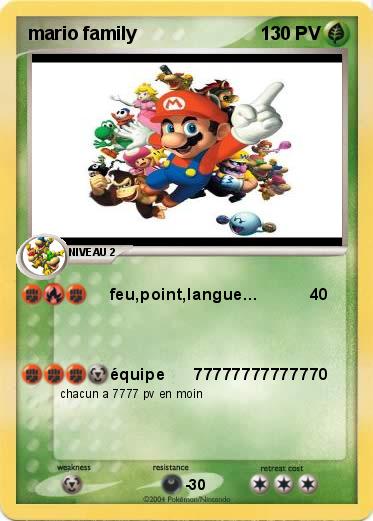 Pokemon mario family