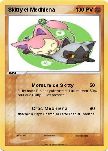 Pokemon Skitty et Medhiena