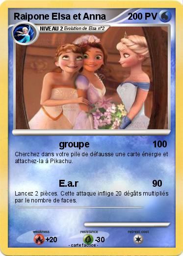 Pokemon Raipone Elsa et Anna