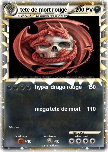 Pokemon tete de mort rouge