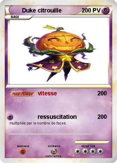 Pokemon Duke citrouille