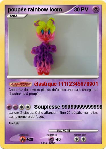 Pokemon poupée rainbow loom