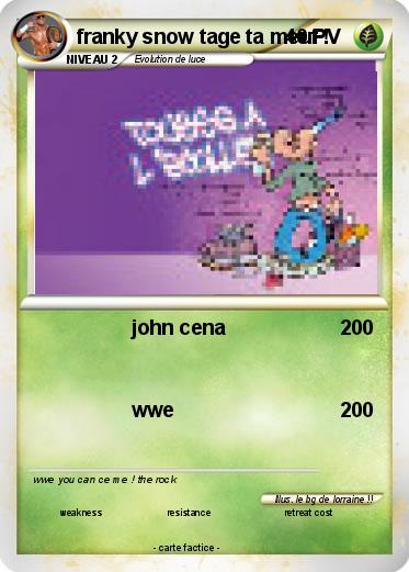 Pokemon franky snow tage ta meuf !