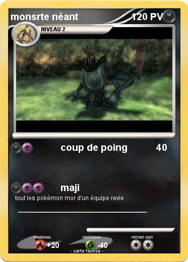 Pokemon monsrte néant