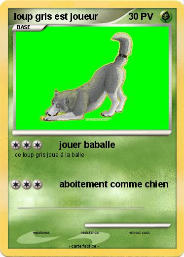 Pokemon loup gris est joueur