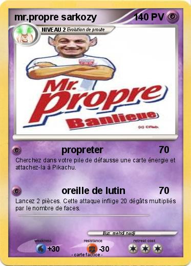 Pokemon mr.propre sarkozy
