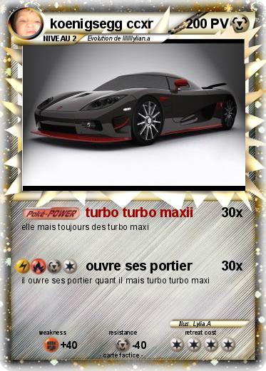 Pokemon koenigsegg ccxr