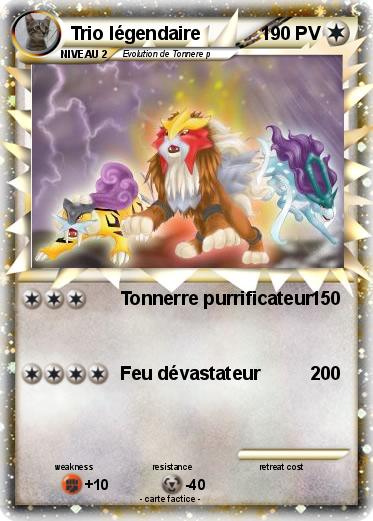 Pokemon Trio légendaire