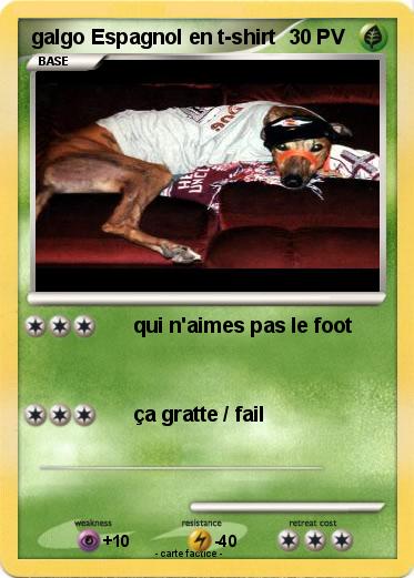 Pokemon galgo Espagnol en t-shirt