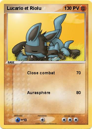 Pokemon Lucario et Riolu