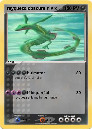 Pokemon rayqueza obscure niv x