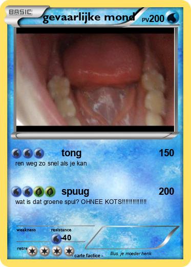 Pokemon gevaarlijke mond